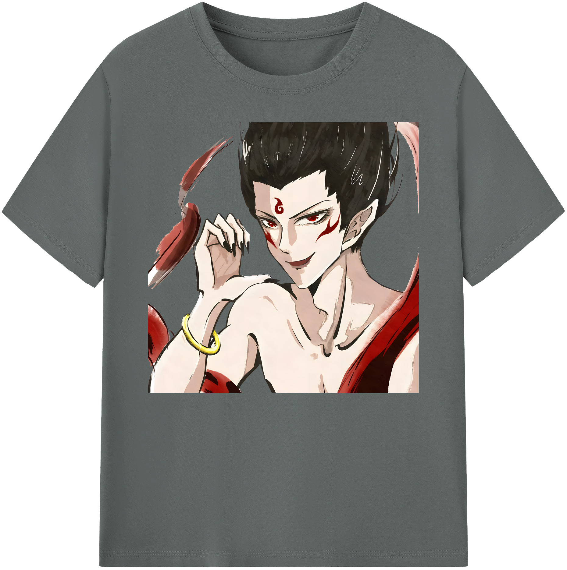 （画像用） Ne Zha 2 ナタ 魔童の大暴れ 綿100％ メンズ半袖Tシャツ｜肌触りやわらか＆通気性